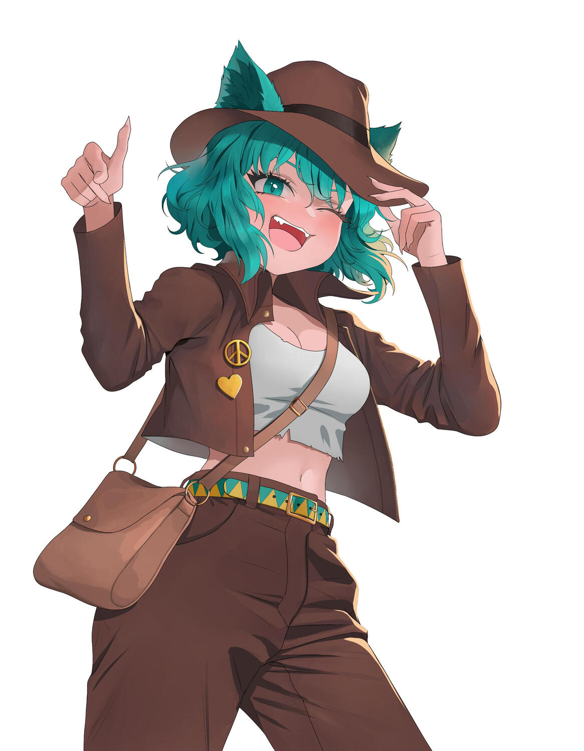 Neko Girl Adventurer Colored Neko Girl Adventurer Colored