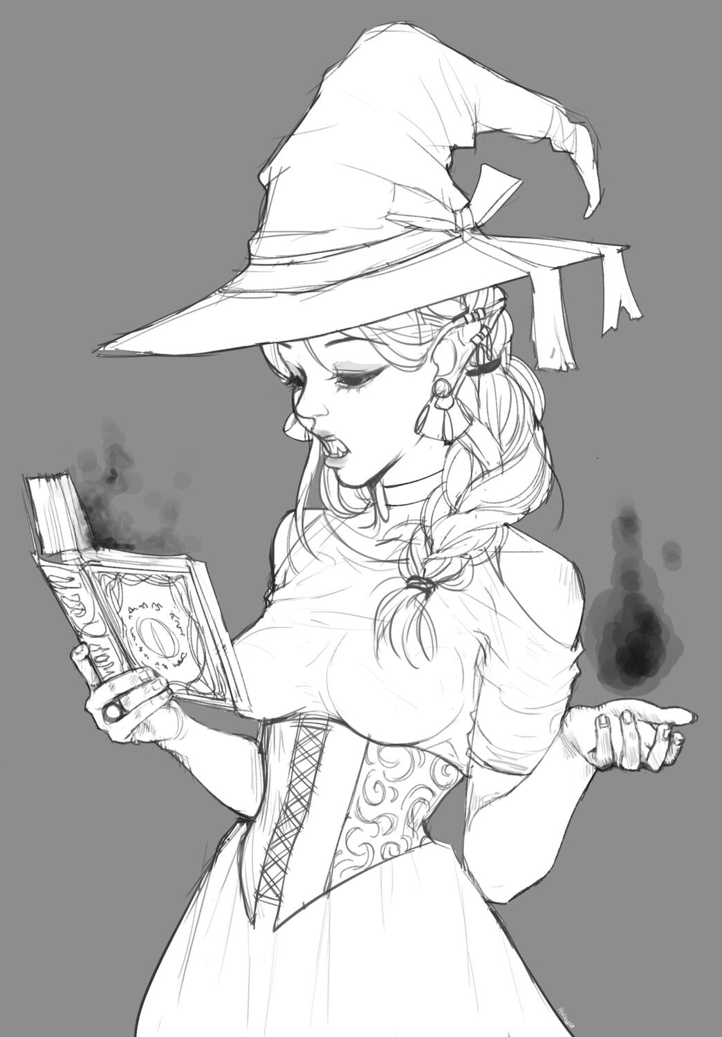 Witch Sketch Witch Sketch