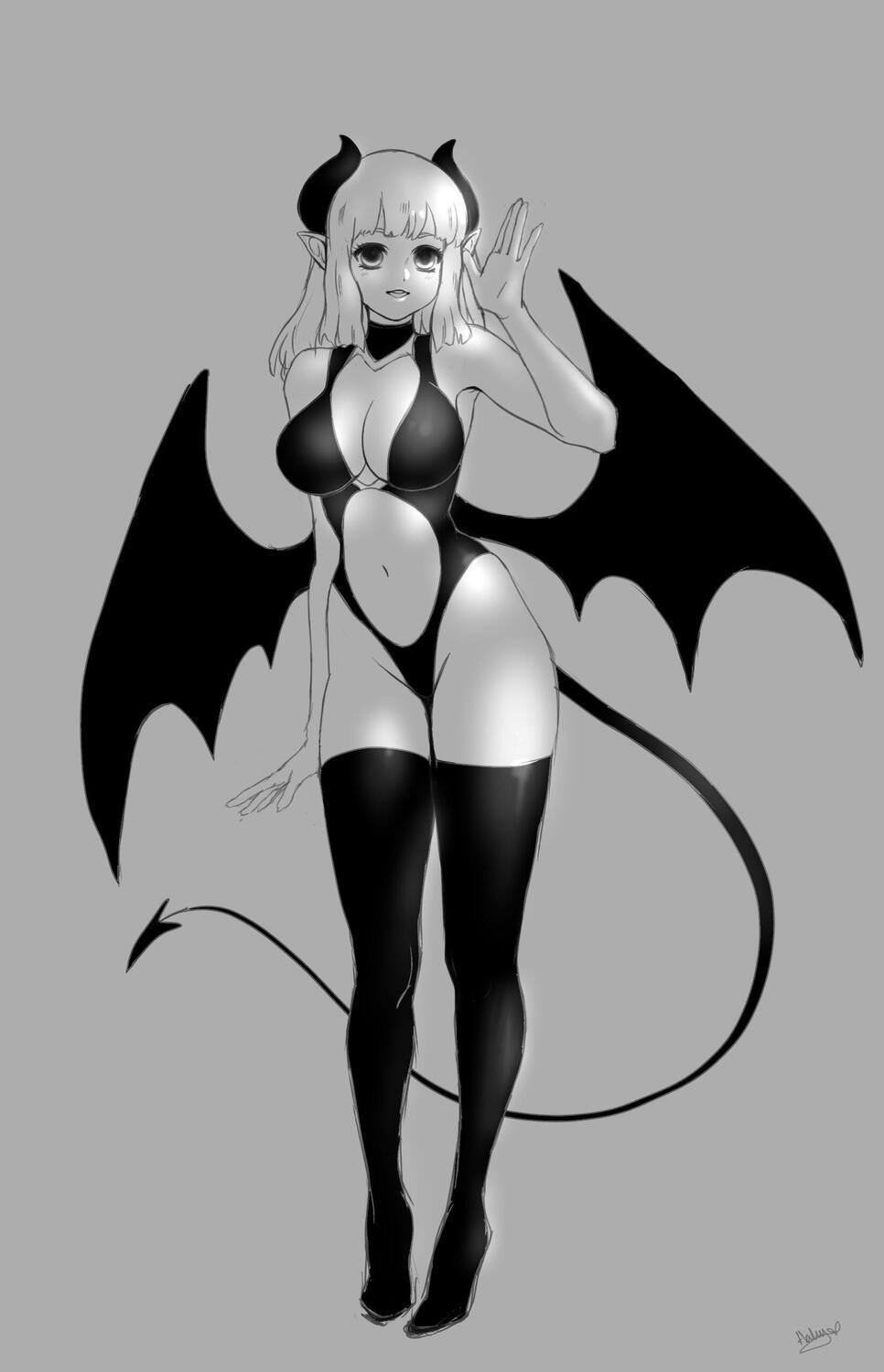 Demon Girl Sketch
